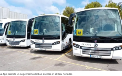 Una App permite un seguimiento del bus escolar en el Baix Penedès.