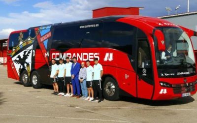 El Club Deportivo Mirandés se sube a la vanguardia del sector automovilístico con la adquisición del autocar Sc7 de Sunsundegui.